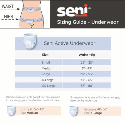 SENI ACTIVE SUPER Underwear Large 18 PCS
