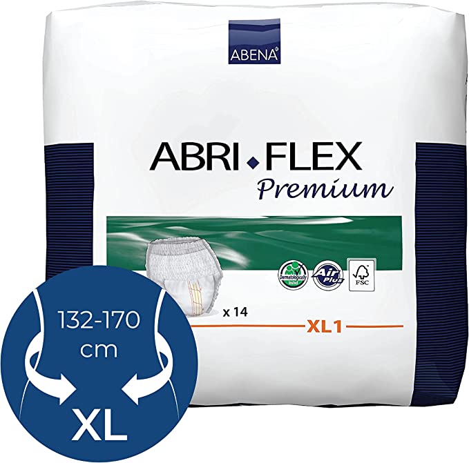 Abena Abri-Flex Premium Protective Underwear, Level 1, XL 51" to 67"