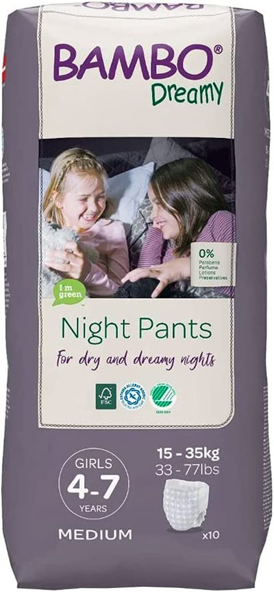 Bambo Nature Eco-Friendly Dreamy Night Pants, Girls 4-7 Years