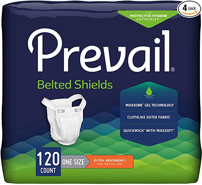 Prevail Proven | Incontinence Belted Shields | Extra Absorbency