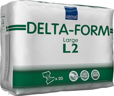 Abena Delta-Form Adult Brief, Large L2