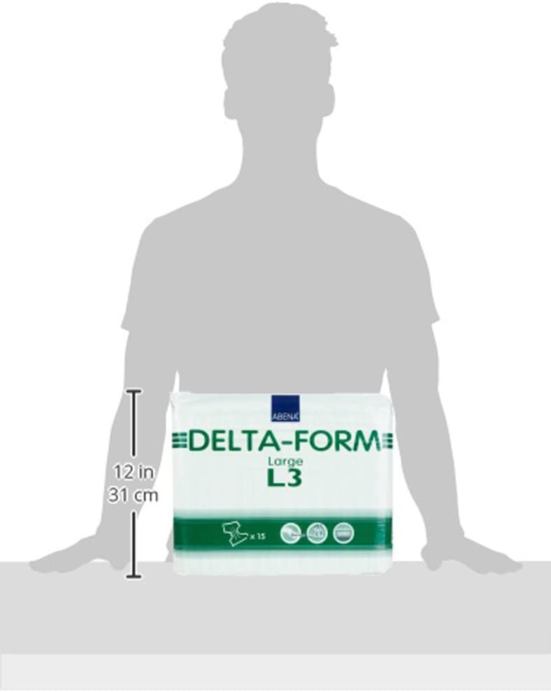 Abena Delta-Form Adult Incontinence Briefs, Level 3, Large