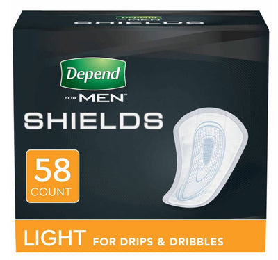 Depend Incontinence Shields for Men, Light Absorbency