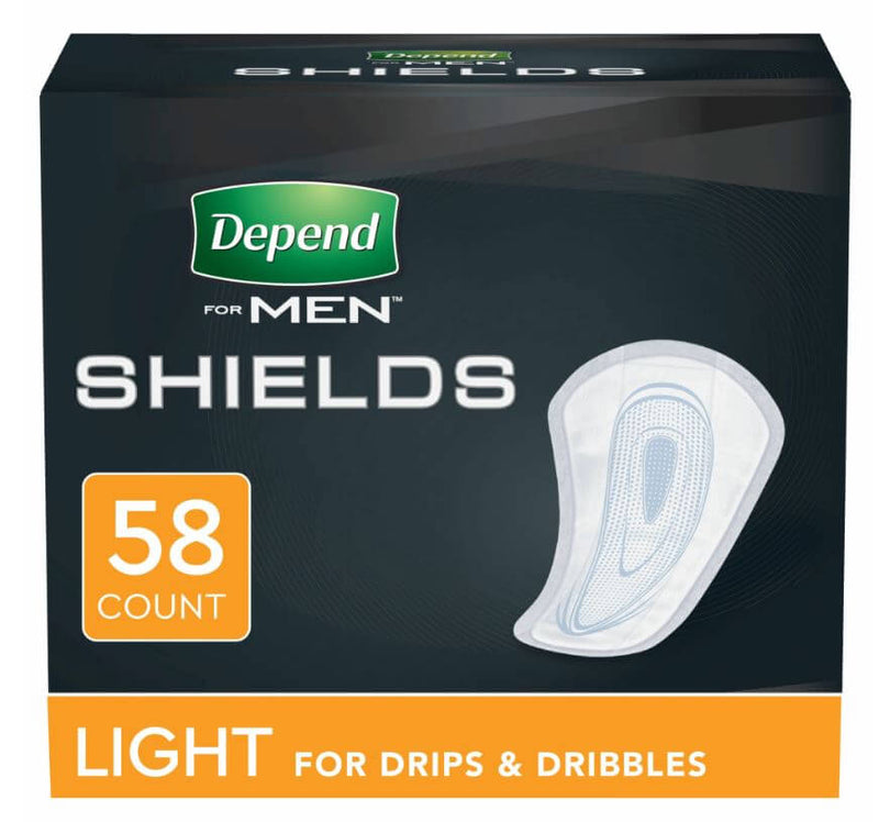 Depend Incontinence Shields for Men, Light Absorbency