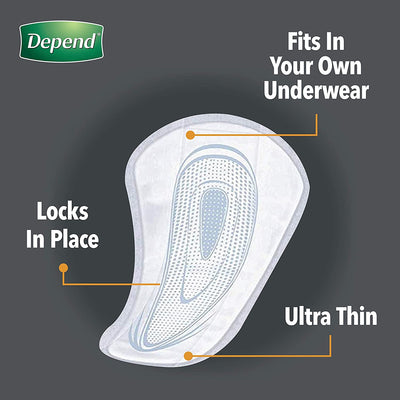 Depend Incontinence Shields for Men, Light Absorbency