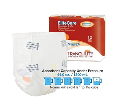 Tranquility EliteCare Disposable Brief, 44 oz Capacity, XL