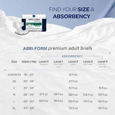 Abena Abri-Form Premium Adult Brief, Size M2 (27.5" to 43")