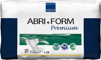Abena Abri-Form Premium Adult Brief, Completely Breathable, Size S2, Small
