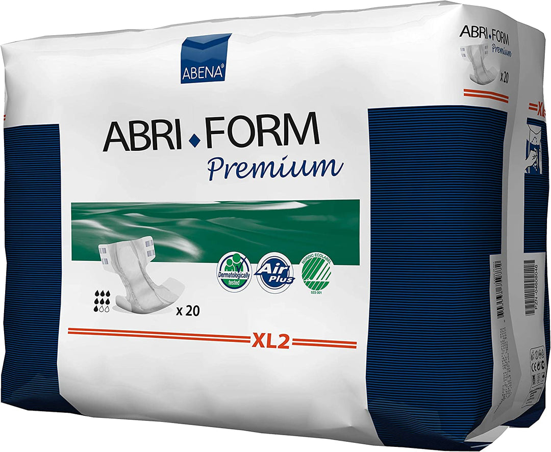 Abena Abri-Form Premium Adult Brief, Completely Breathable, Size XL2, XL