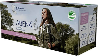 Abena Light Premium Incontinence Pads, Ultra Mini 0, Unisex
