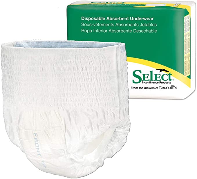 Tranquility Select Disposable Absorbent Underwear, Small