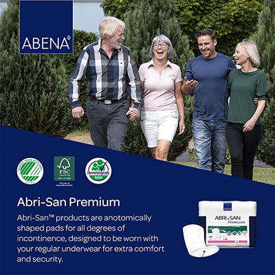 Abena Abri-San Premium Incontinence Pad, Micro 2, 3.9" x 10.2"