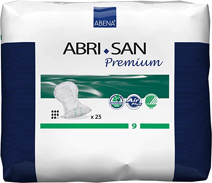 Abena Abri-San Premium, Incontinence Pad, 2400mL Absorbency, Size 9