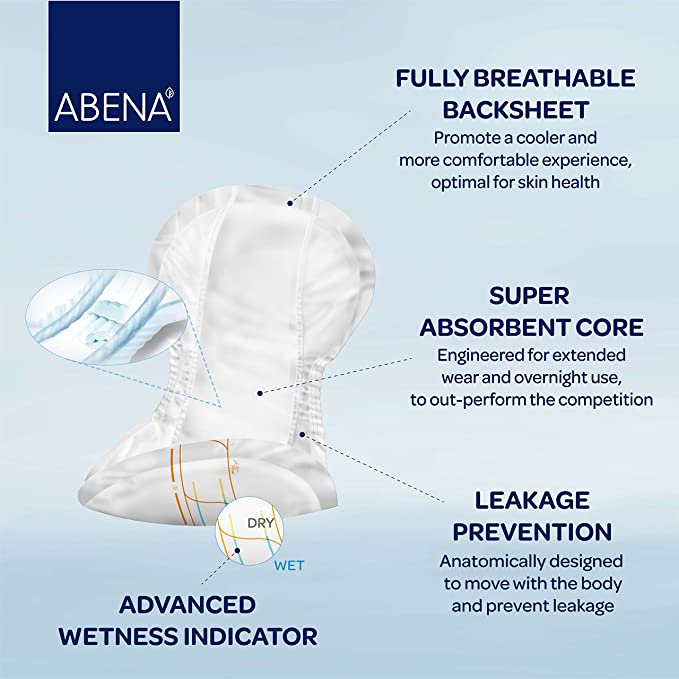Abena Abri-San Premium, Incontinence Pad, 2400mL Absorbency, Size 9