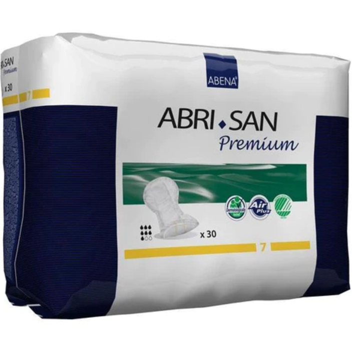 Abena Abri-San 7 Premium Shaped Pad 14" x 25" L, 2100mL Absorption
