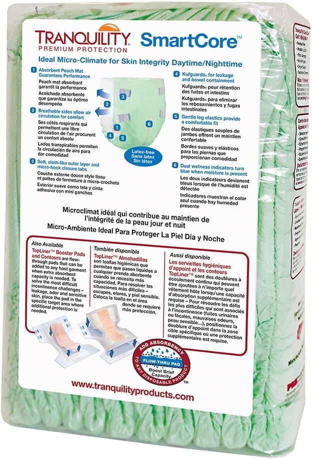 Tranquility SmartCore Disposable Brief, Small (24" - 32")