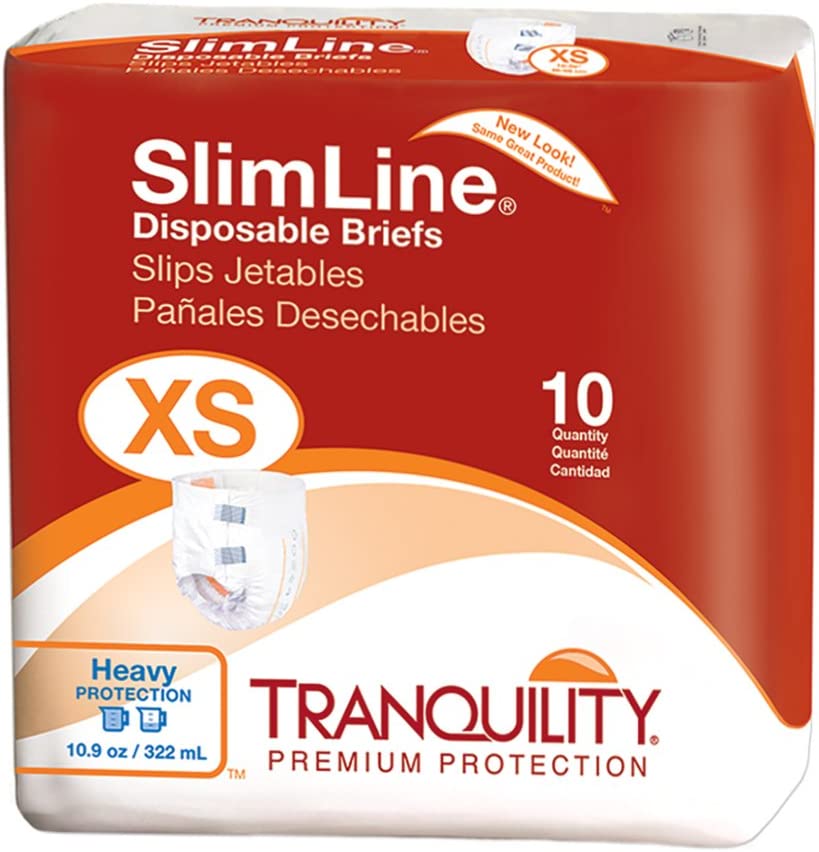 Tranquility SlimLine Junior Disposable Brief, XS
