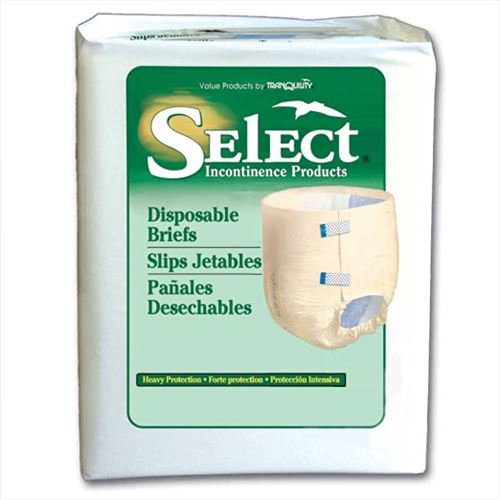 Tranquility Select Adult Incontinent Brief, Disposable, XL, 56" to 64" Beige (25 Each)