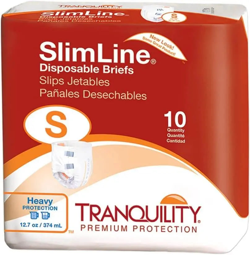 Tranquility SlimLine Disposable Brief, Small (24"- 32") By Tranquility