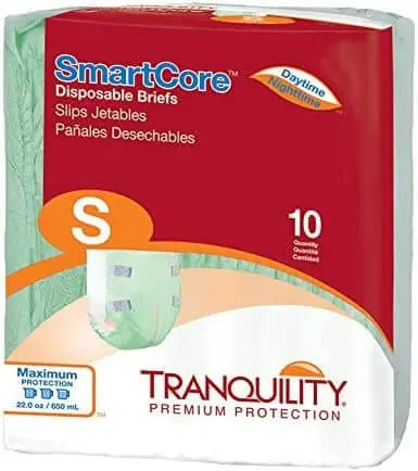 Tranquility SmartCore Disposable Brief, Small (24" - 32") By Tranquility