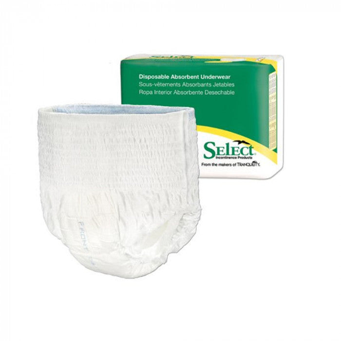 Tranquility Select Disposable Absorbent Underwear, Youth Size